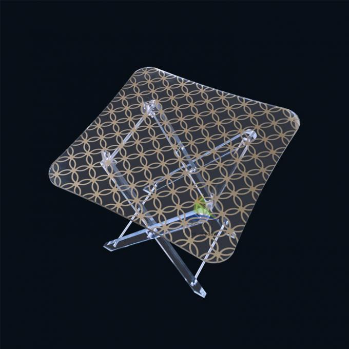 Rõ ràng acrylic nhân đôi kỳ lạ cà phê table.jpg