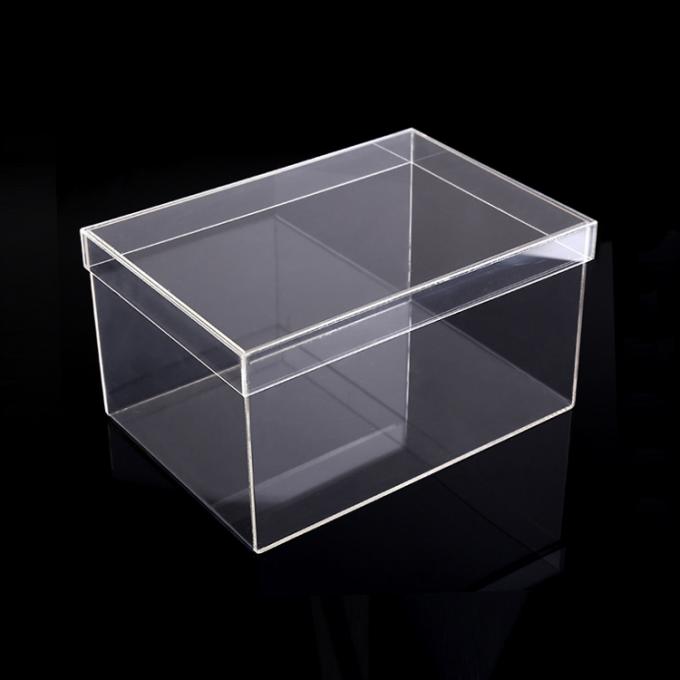 Rõ ràng acrylic thả phía trước showcase giày hiển thị box.jpg