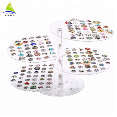 Acrylic truy cập hàng đầu trang sức Display Earring Hiển thị Stand Tray cho nhà bán lẻ