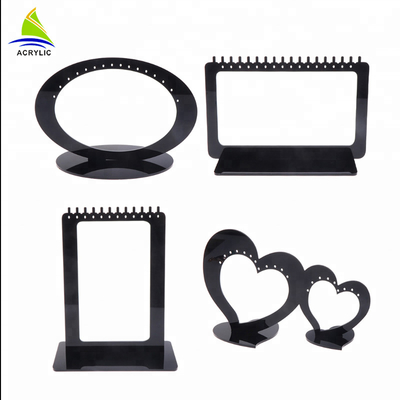 Bán lẻ Acrylic trang sức Hiển thị Elegant đôi tim Earring Display Bảng