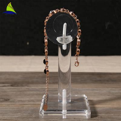 T Bar Acrylic Trang sức Organizer Crystal Clear Acrylic Trang sức Bracelet Hiển thị Stands