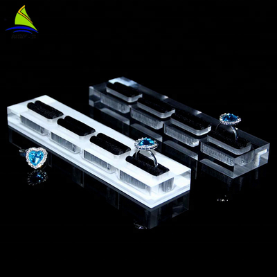 Máy tính để bàn Acrylic Jewelry Rack Hiển thị Tray Earring Nhẫn Necklace Hiển thị