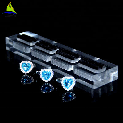 Máy tính để bàn Acrylic Jewelry Rack Hiển thị Tray Earring Nhẫn Necklace Hiển thị