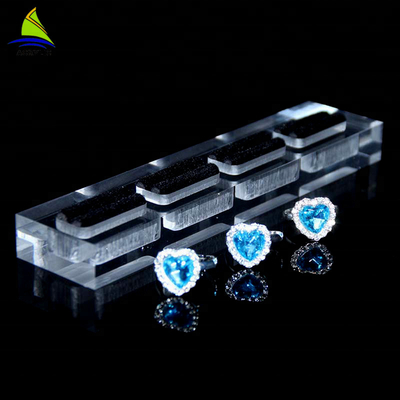 Máy tính để bàn Acrylic Jewelry Rack Hiển thị Tray Earring Nhẫn Necklace Hiển thị