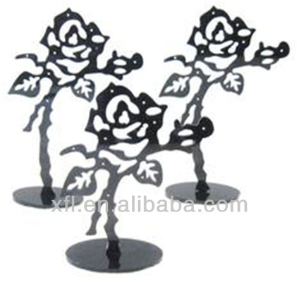Thiết kế mới có thể tháo rời rõ ràng acrylic bông tai và vòng cổ bộ hiển thị đồ trang sức