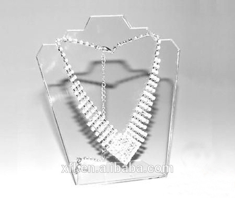 Thiết kế mới có thể tháo rời rõ ràng acrylic bông tai và vòng cổ bộ hiển thị đồ trang sức