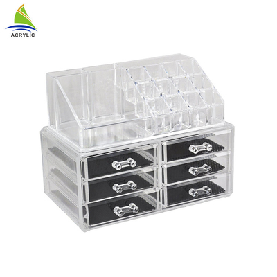 Frosted Acrylic Jewelry Hiển thị Tuỳ chỉnh rõ ràng minh bạch Acrylic Jewelry Box