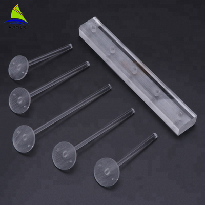 Máy tính để bàn Acrylic Tuỳ trắng bông tai hiển thị cây