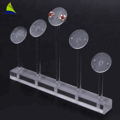 Máy tính để bàn Acrylic Tuỳ trắng bông tai hiển thị cây
