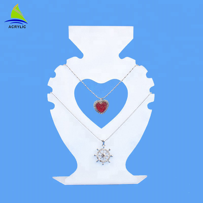 2018 Bán lẻ trực tuyến hình trái tim Acrylic Necklace Jewelry Hiển thị