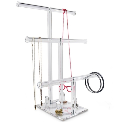 Mới tùy chỉnh rõ ràng Acrylic Bracelet / vòng cổ / đồ trang sức rack hiển thị