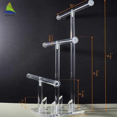 Mới tùy chỉnh rõ ràng Acrylic Bracelet / vòng cổ / đồ trang sức rack hiển thị
