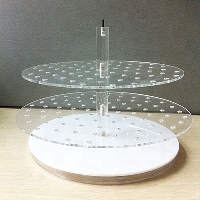 Eco-Thân thiện Countertop Trang sức Acrylic Chủ 3mm Crystal đánh bóng