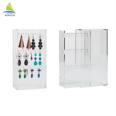 Thanh lịch Acrylic Trang sức Hiển thị Plexiglass Thiết kế Desktop Jewel Hiển thị Rack