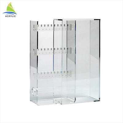 Thanh lịch Acrylic Trang sức Hiển thị Plexiglass Thiết kế Desktop Jewel Hiển thị Rack