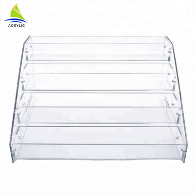 5 tầng tầng acrylic hiển thị đứng Acrylic cầu thang bước Risers cho khách sạn
