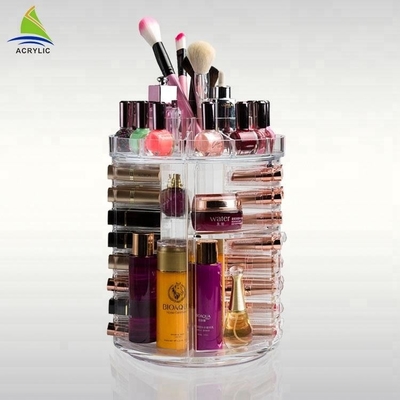 Rõ ràng thời trang Acrylic mỹ phẩm Hiển thị xoay Acrylic Lipstick Organizer