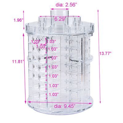 Rõ ràng thời trang Acrylic mỹ phẩm Hiển thị xoay Acrylic Lipstick Organizer