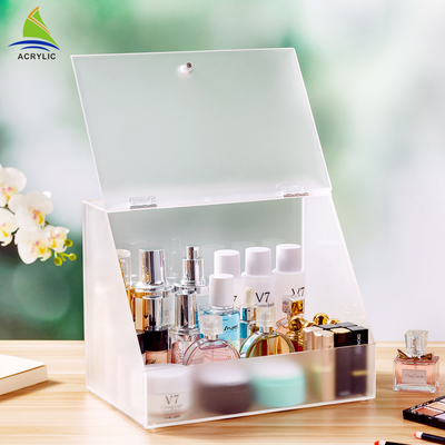 Polygon Acrylic Hiển thị mỹ phẩm Eco - Thân thiện Acrylic Trang điểm lưu trữ Box