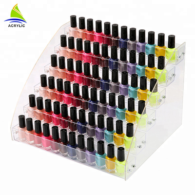 Tầng Acrylic Hiển Thị Mỹ Phẩm Chất Liệu Acrylic Nail Polish Chai Đứng Chủ Mỹ Phẩm Organizer