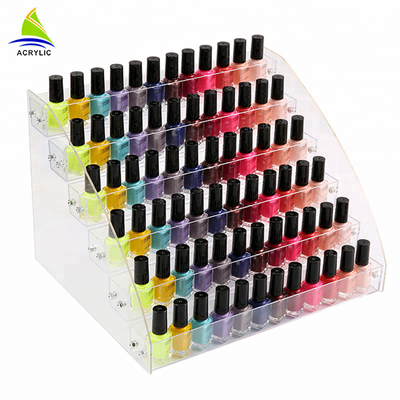 Tầng Acrylic Hiển Thị Mỹ Phẩm Chất Liệu Acrylic Nail Polish Chai Đứng Chủ Mỹ Phẩm Organizer