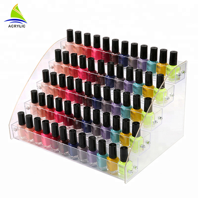 Tầng Acrylic Hiển Thị Mỹ Phẩm Chất Liệu Acrylic Nail Polish Chai Đứng Chủ Mỹ Phẩm Organizer
