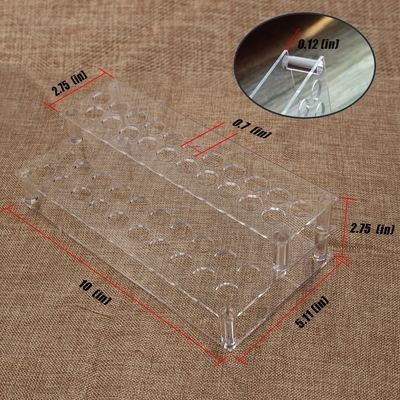 Rõ ràng minh bạch Mỹ phẩm truy cập Acrylic Lip Gloss Display Frame