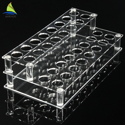Rõ ràng minh bạch Mỹ phẩm truy cập Acrylic Lip Gloss Display Frame