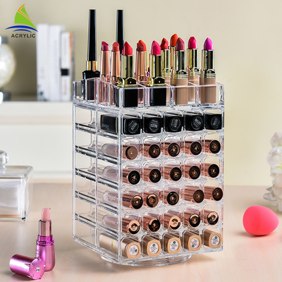 Xoay Acrylic Lipstick Chủ Spinning Lipstick Tower 3mm độ dày