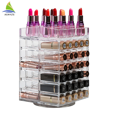 Xoay Acrylic Lipstick Chủ Spinning Lipstick Tower 3mm độ dày