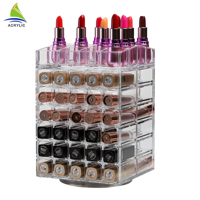 Xoay Acrylic Lipstick Chủ Spinning Lipstick Tower 3mm độ dày