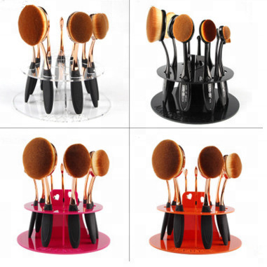 Gloss bàn chải đánh răng hình dạng acrylic mỹ phẩm bàn chải chủ hiển thị sấy giá