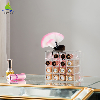 Trong suốt hai bên Brush Holder / Acrylic Lipstick Tower