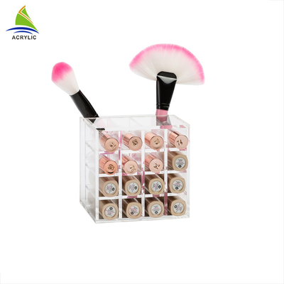 Trong suốt hai bên Brush Holder / Acrylic Lipstick Tower