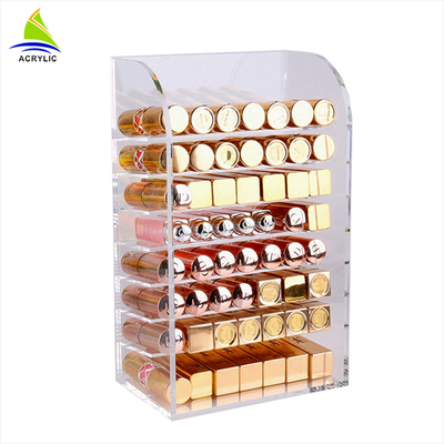 Acrylic chuyên nghiệp Mỹ phẩm hiển thị Acrylic Lipstick Nail Polish Drawer