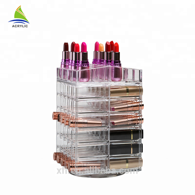 Tùy chỉnh Acrylic Hiển Thị Mỹ Phẩm Rõ Ràng Lipstick Chủ Acrylic Trang Điểm Lưu Trữ Chủ Box