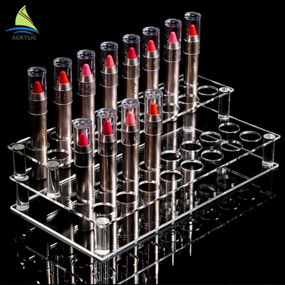 Gloss Acrylic Hiển thị tầng đứng Mỹ phẩm Lipstick Organizer Chủ