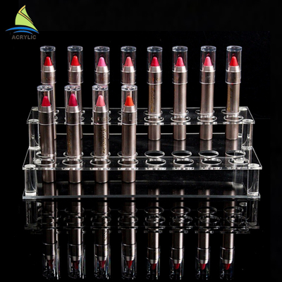 Gloss Acrylic Hiển thị tầng đứng Mỹ phẩm Lipstick Organizer Chủ