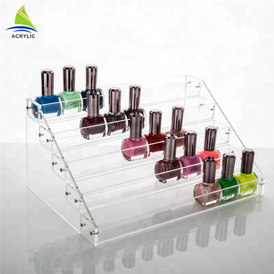 Bảng hàng đầu Acrylic Tầng Hiển thị Kệ Giữ Acrylic Nail Polish Rack hiển thị