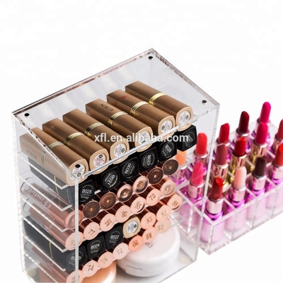 Thương mại Acrylic trang điểm Lipstick Brush Chủ Plexiglass Hiển thị Stand
