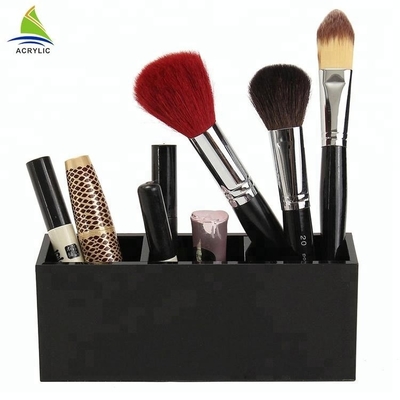 Đa chức năng Acrylic Hiển thị mỹ phẩm Đen Acrylic Trang điểm Brush Tổ chức Chủ Đứng
