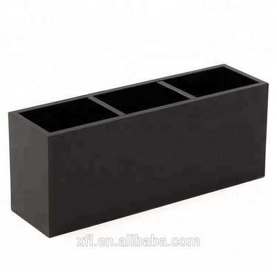 Đa chức năng Acrylic Hiển thị mỹ phẩm Đen Acrylic Trang điểm Brush Tổ chức Chủ Đứng