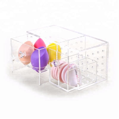 Hiện đại Acrylic Hiển thị mỹ phẩm chủ rõ ràng trang điểm bông pad hộp lưu trữ