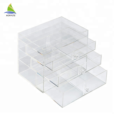 3 lớp acrylic trang điểm mỹ phẩm organizer