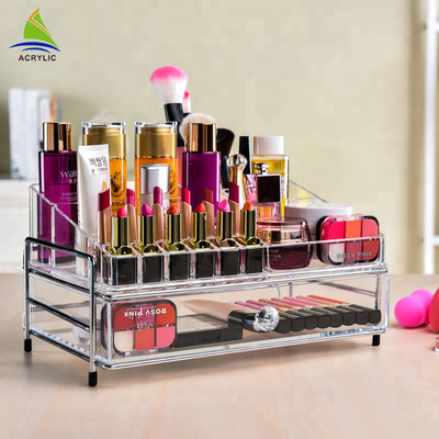 Tuyệt vời cáp Organizer nước hoa hộp trang sức, Acrylic mỹ phẩm hiển thị
