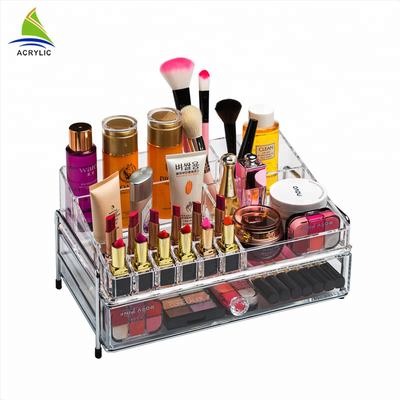 Tuyệt vời cáp Organizer nước hoa hộp trang sức, Acrylic mỹ phẩm hiển thị