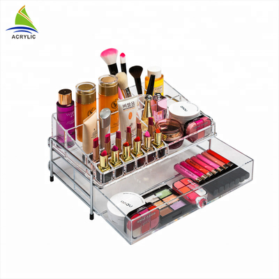 Tuyệt vời cáp Organizer nước hoa hộp trang sức, Acrylic mỹ phẩm hiển thị