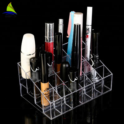 Trong suốt Acrylic Trang điểm 24 Lưới Lipstick Hiển thị lưu trữ / Organizer Box