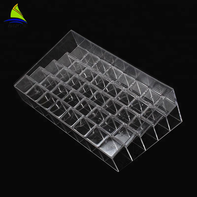 Trong suốt Acrylic Trang điểm 24 Lưới Lipstick Hiển thị lưu trữ / Organizer Box