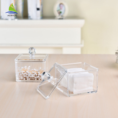 New Style Vanity Container Nhôm Acrylic Trang Điểm Hộp Lưu Trữ
